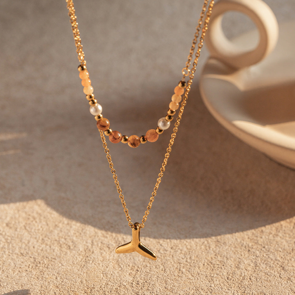 Mermaid Tail Layered Necklace