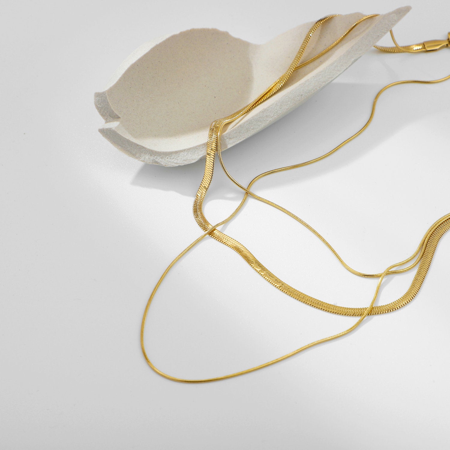 Layered Link Chain Necklace