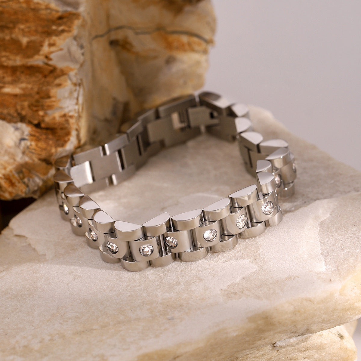 Watch-Inspired Link Bracelet