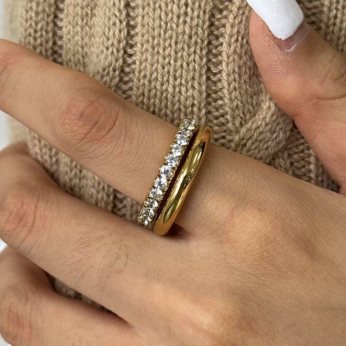 Pavé Sonny Stacked Ring