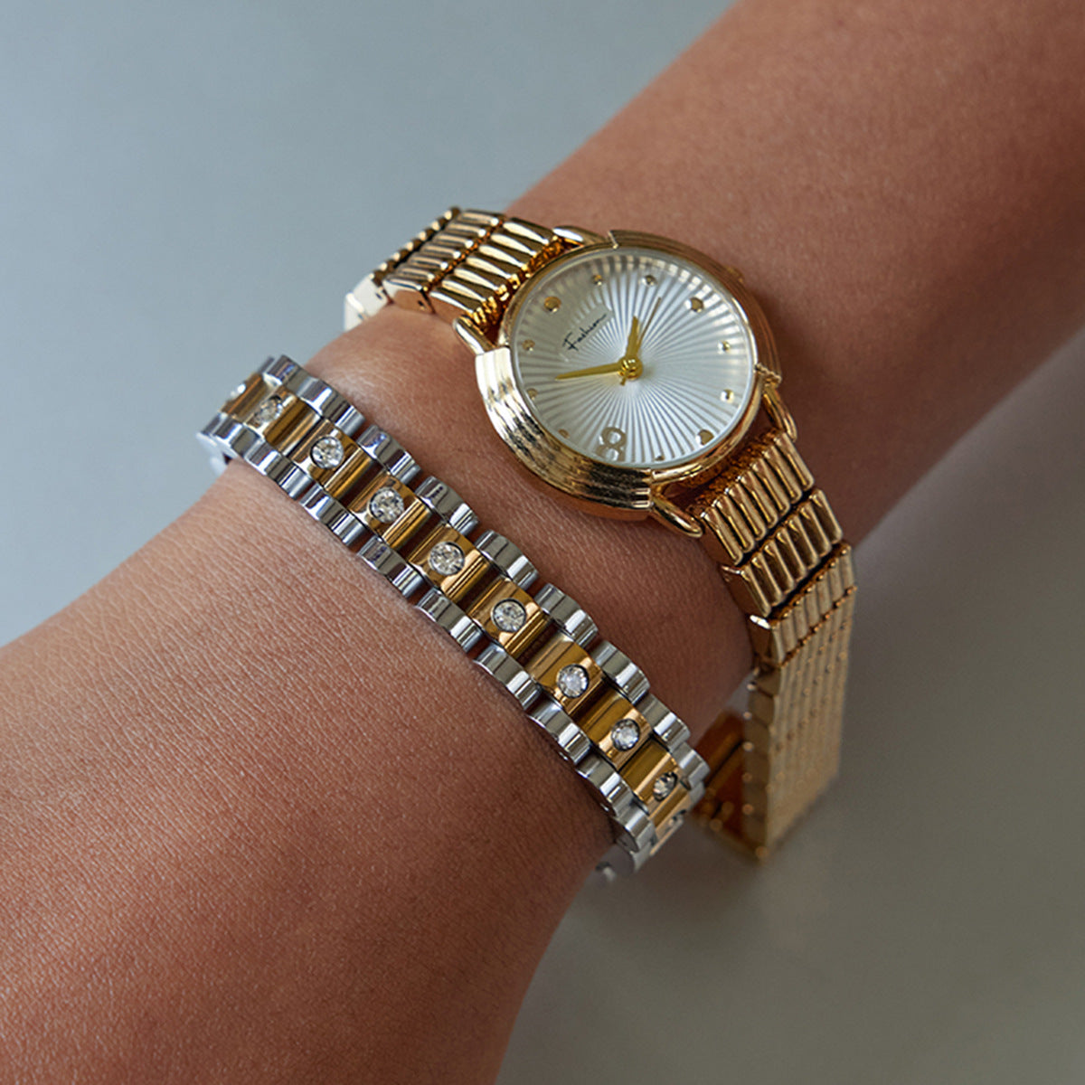 Watch-Inspired Link Bracelet