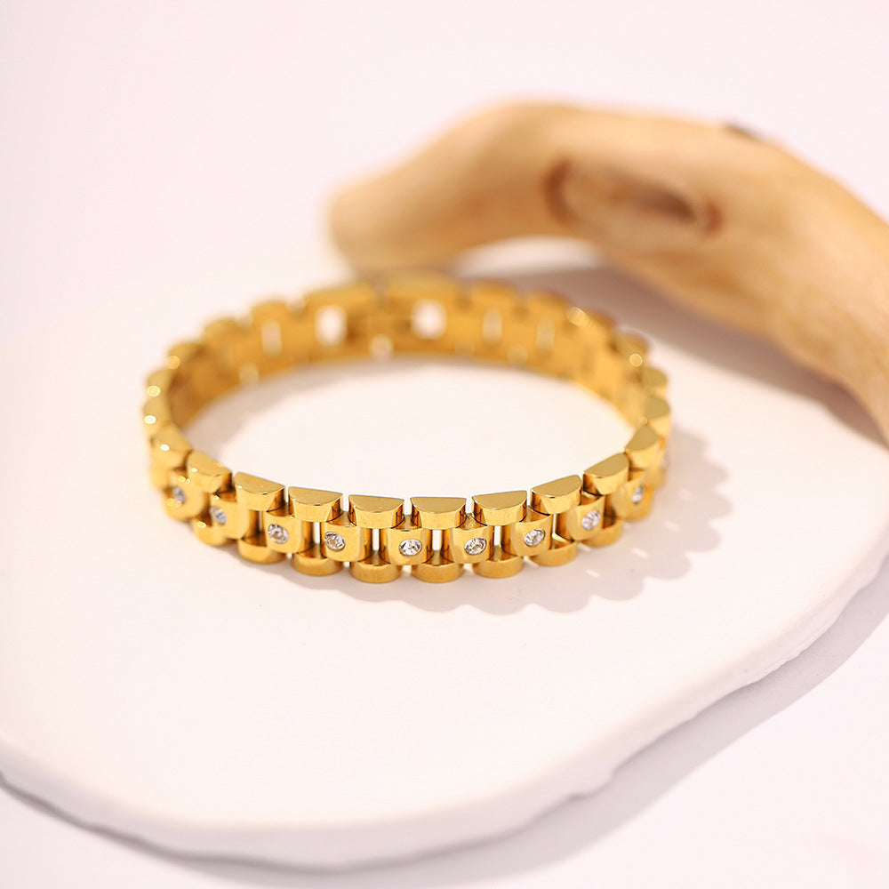 Watch-Inspired Link Bracelet