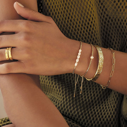 Textured Cuff Bracelet