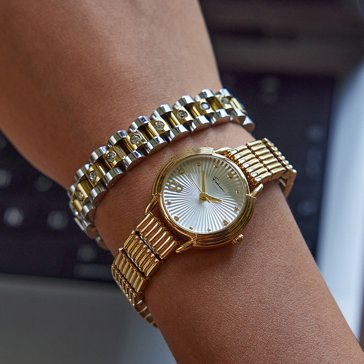Watch-Inspired Link Bracelet