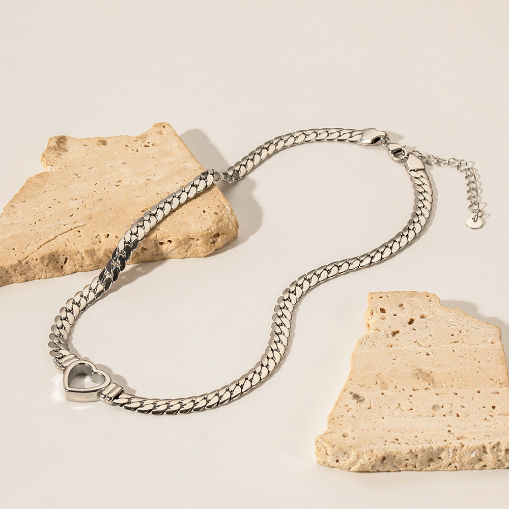 Heart Link Chain Necklace