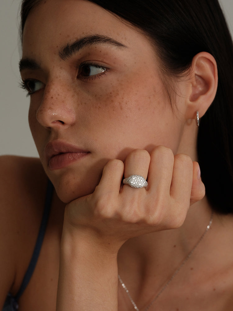 Pavé Moisanite Cocktail Ring