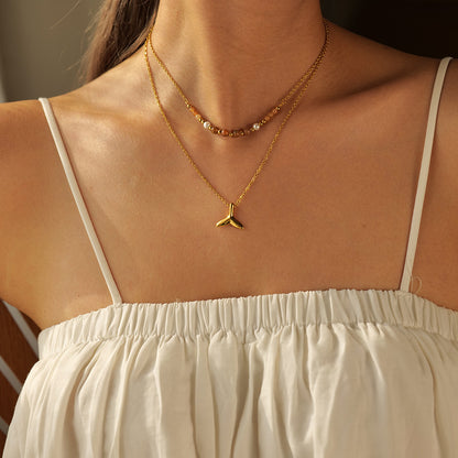 Mermaid Tail Layered Necklace