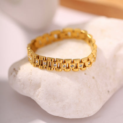 Watch-Inspired Link Bracelet