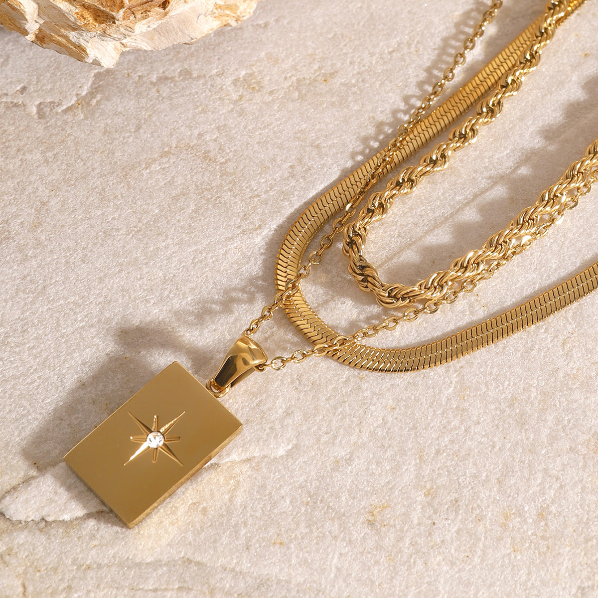 Starburst Layered Necklace