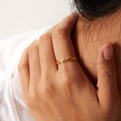 Dainty Infinity Knot Ring