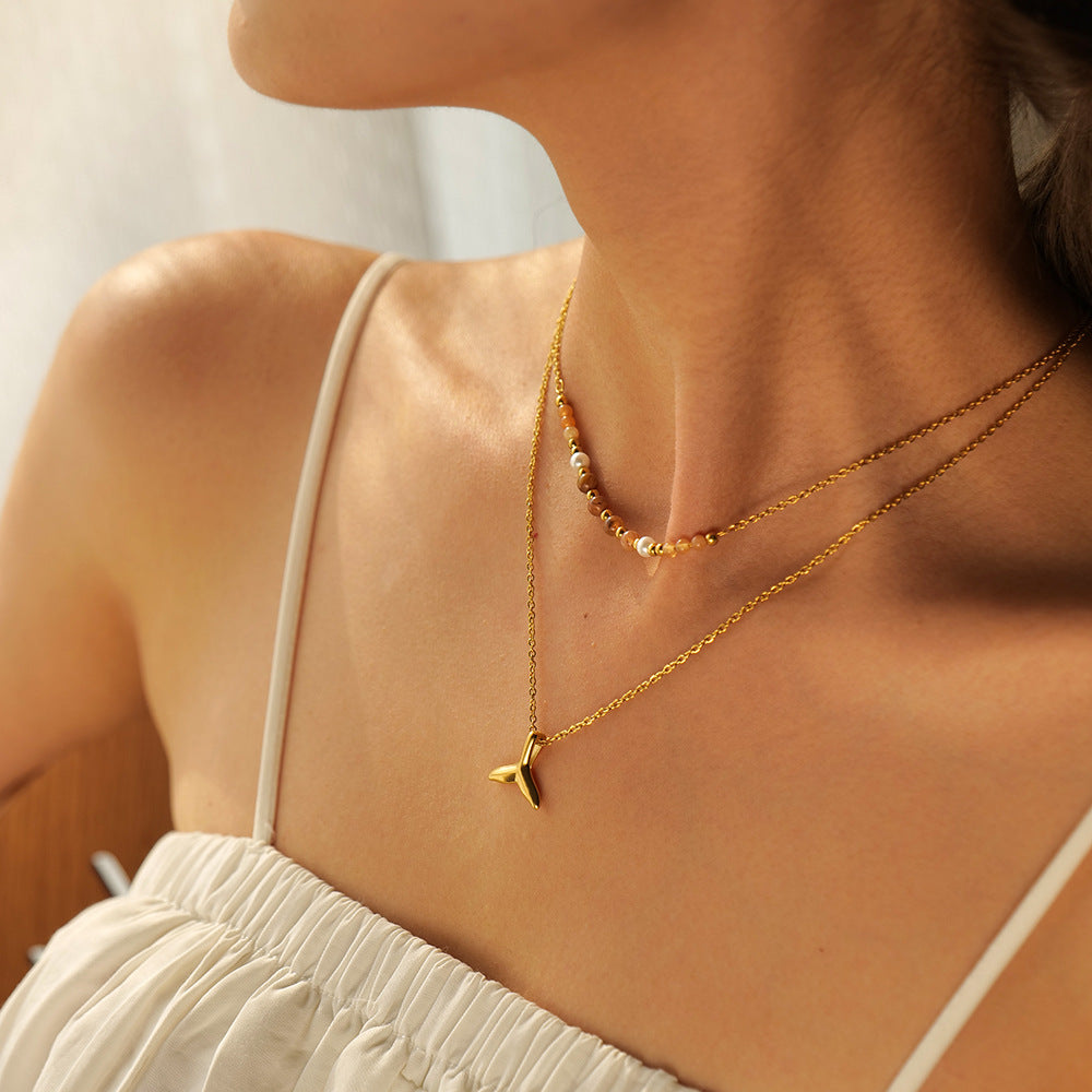 Mermaid Tail Layered Necklace