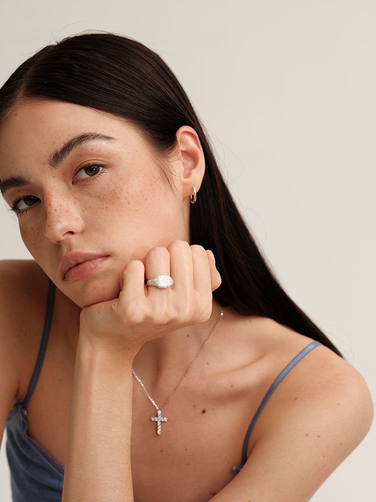 Pavé Moisanite Cocktail Ring