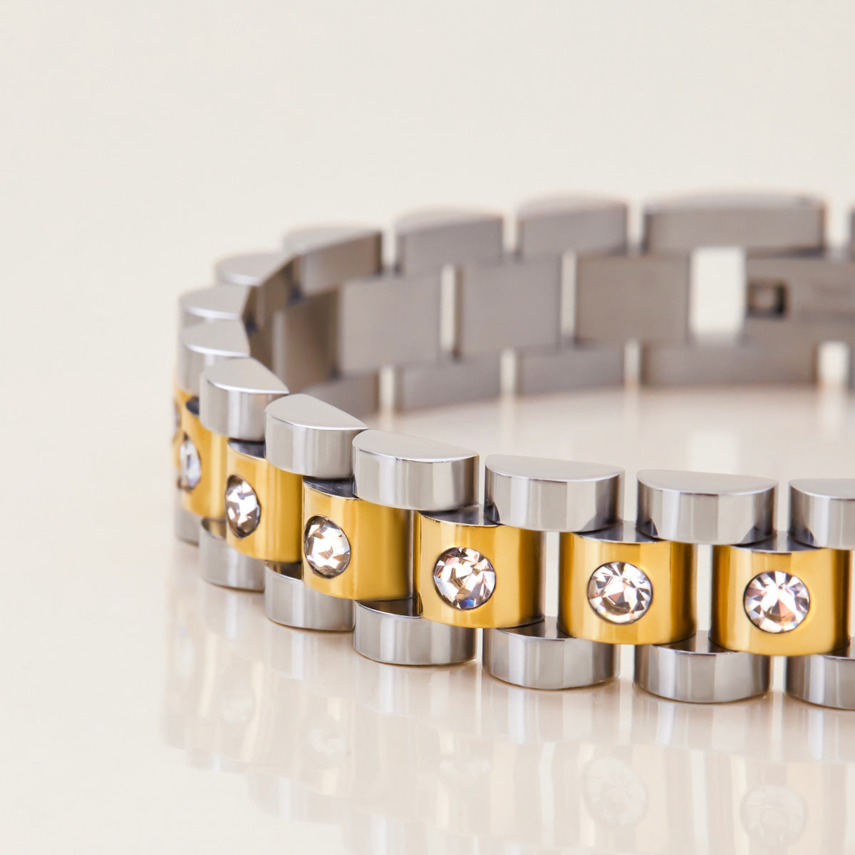 Watch-Inspired Link Bracelet