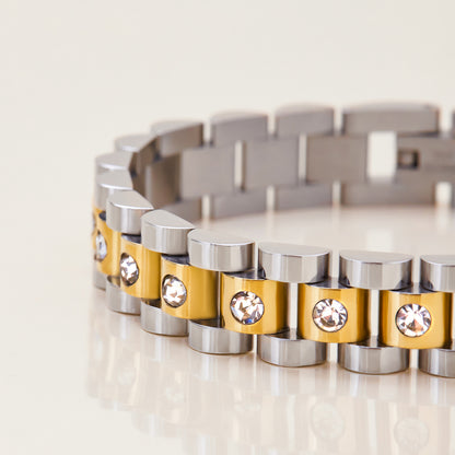 Watch-Inspired Link Bracelet