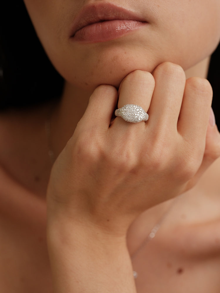 Pavé Moisanite Cocktail Ring