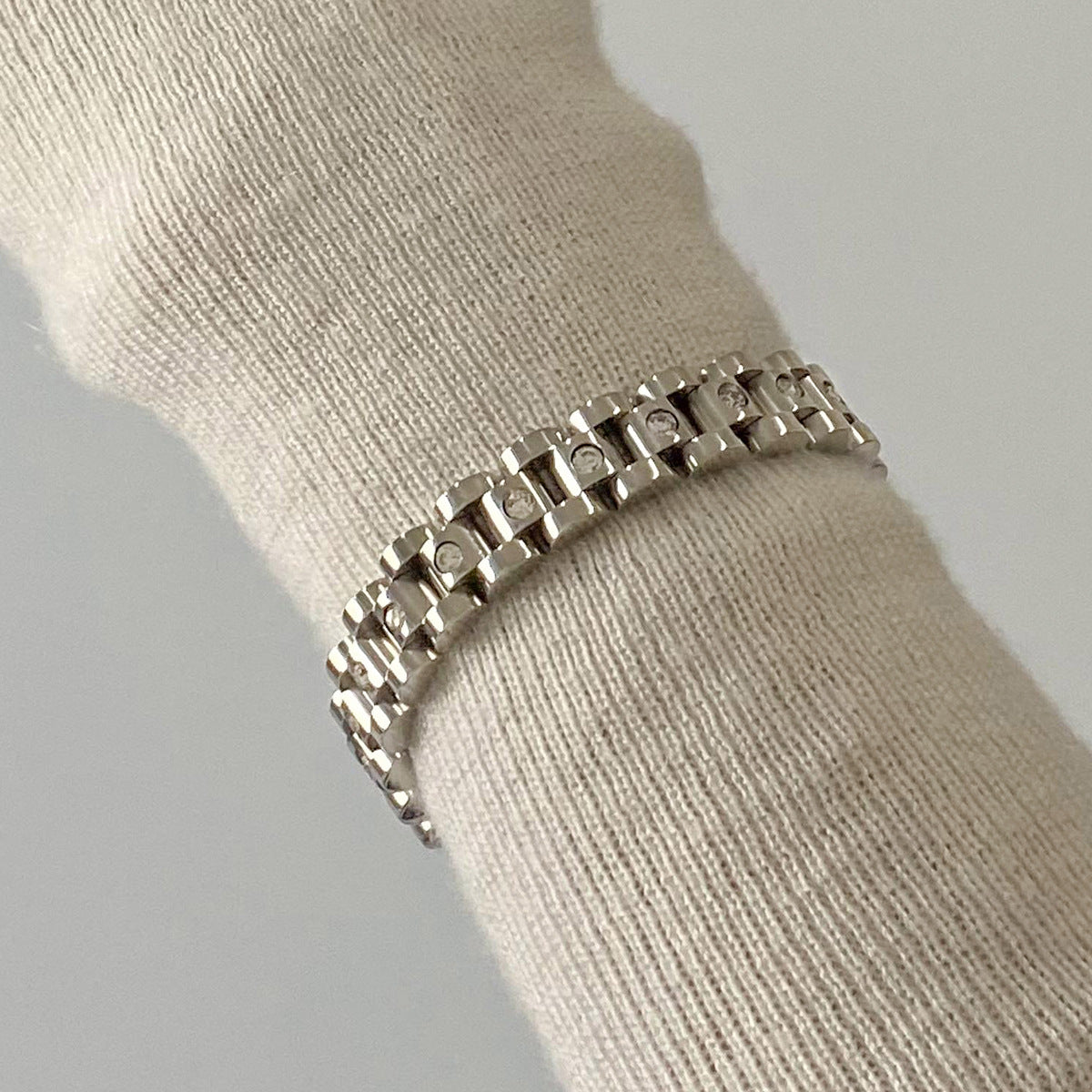 Watch-Inspired Link Bracelet