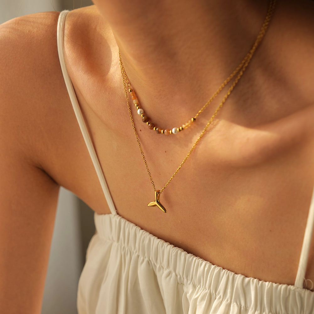 Mermaid Tail Layered Necklace