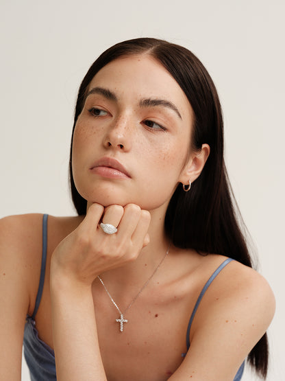 Pavé Moisanite Cocktail Ring