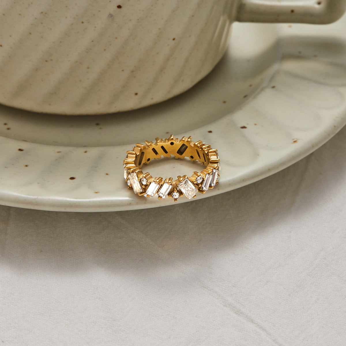 Unique Pavé Ring
