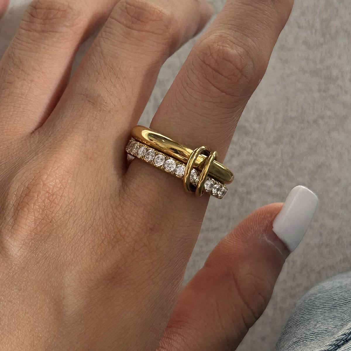 Pavé Sonny Stacked Ring
