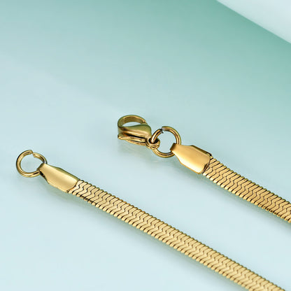 Flat Herringbone Necklace