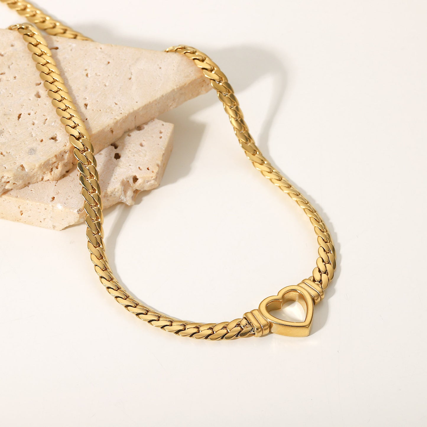 Heart Link Chain Necklace
