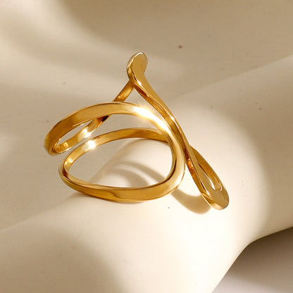 Wave Statement Open Ring