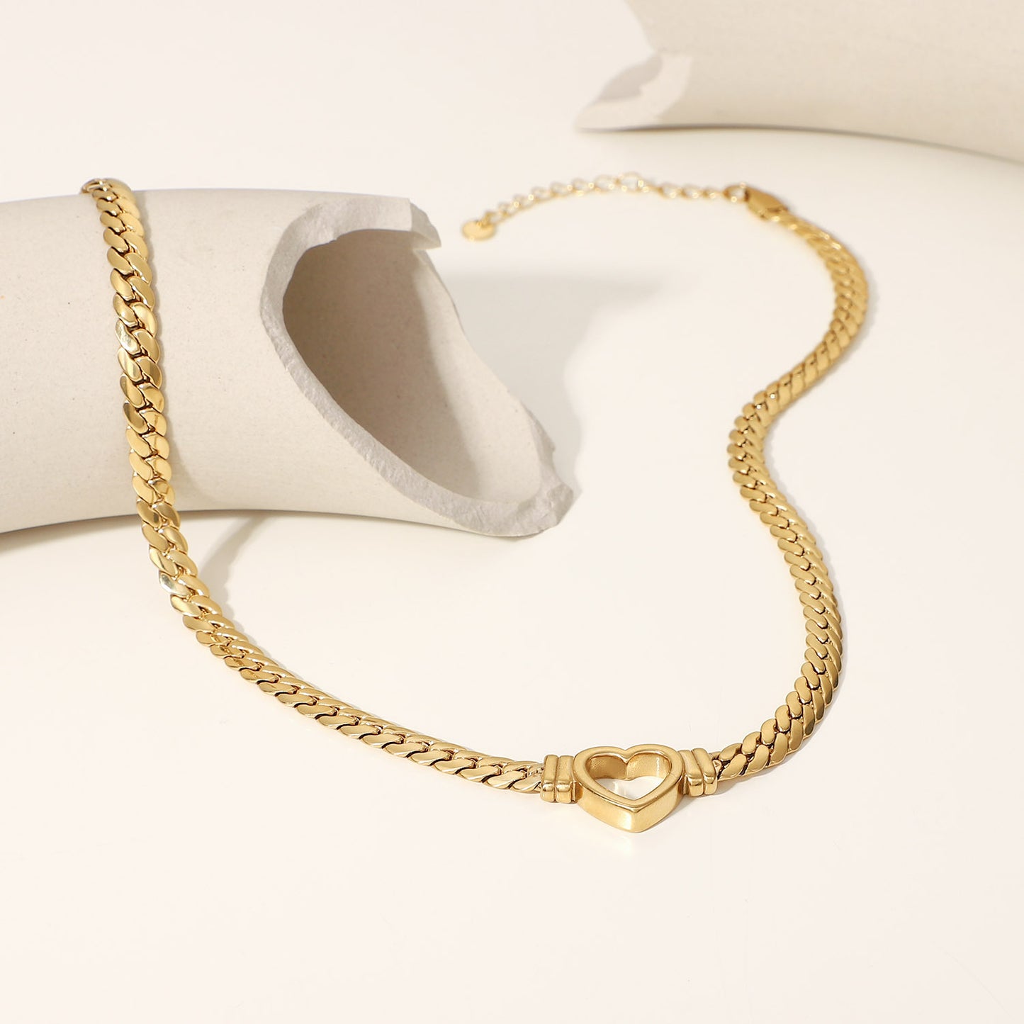 Heart Link Chain Necklace