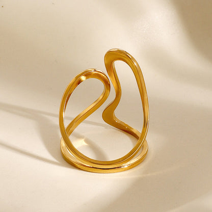 Wave Statement Open Ring