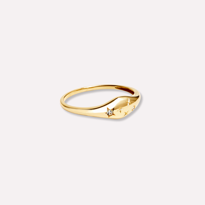 Zodiac Star Birthstone Ring