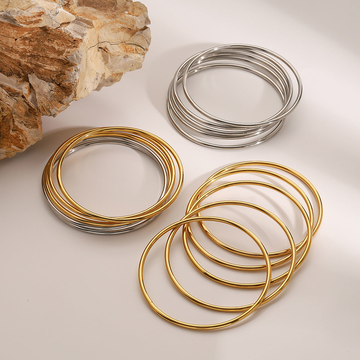 Minimalist Stackable Bangles