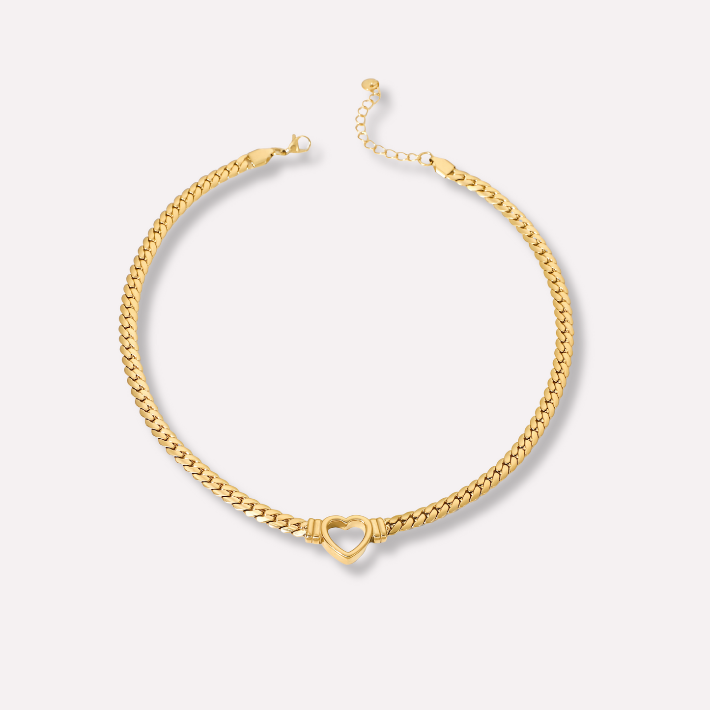 Heart Link Chain Necklace