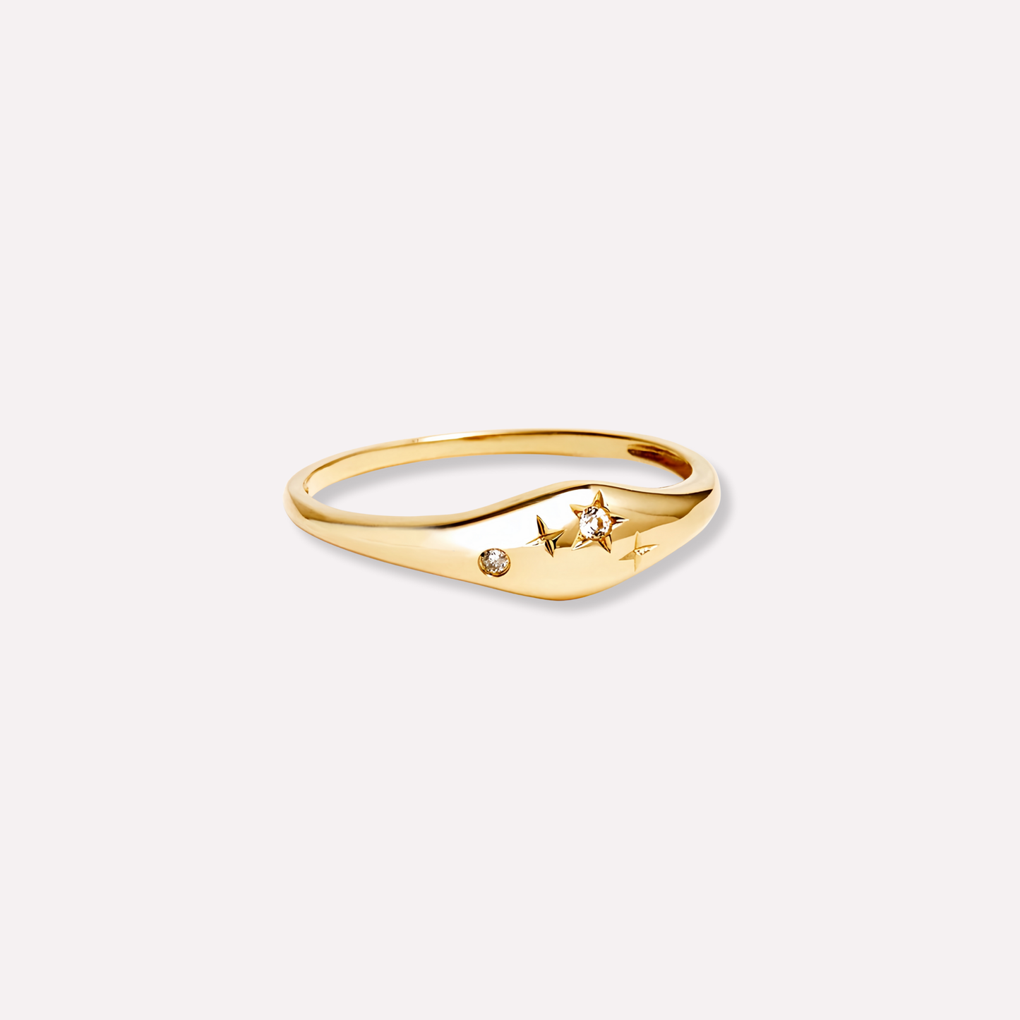 Zodiac Star Birthstone Ring