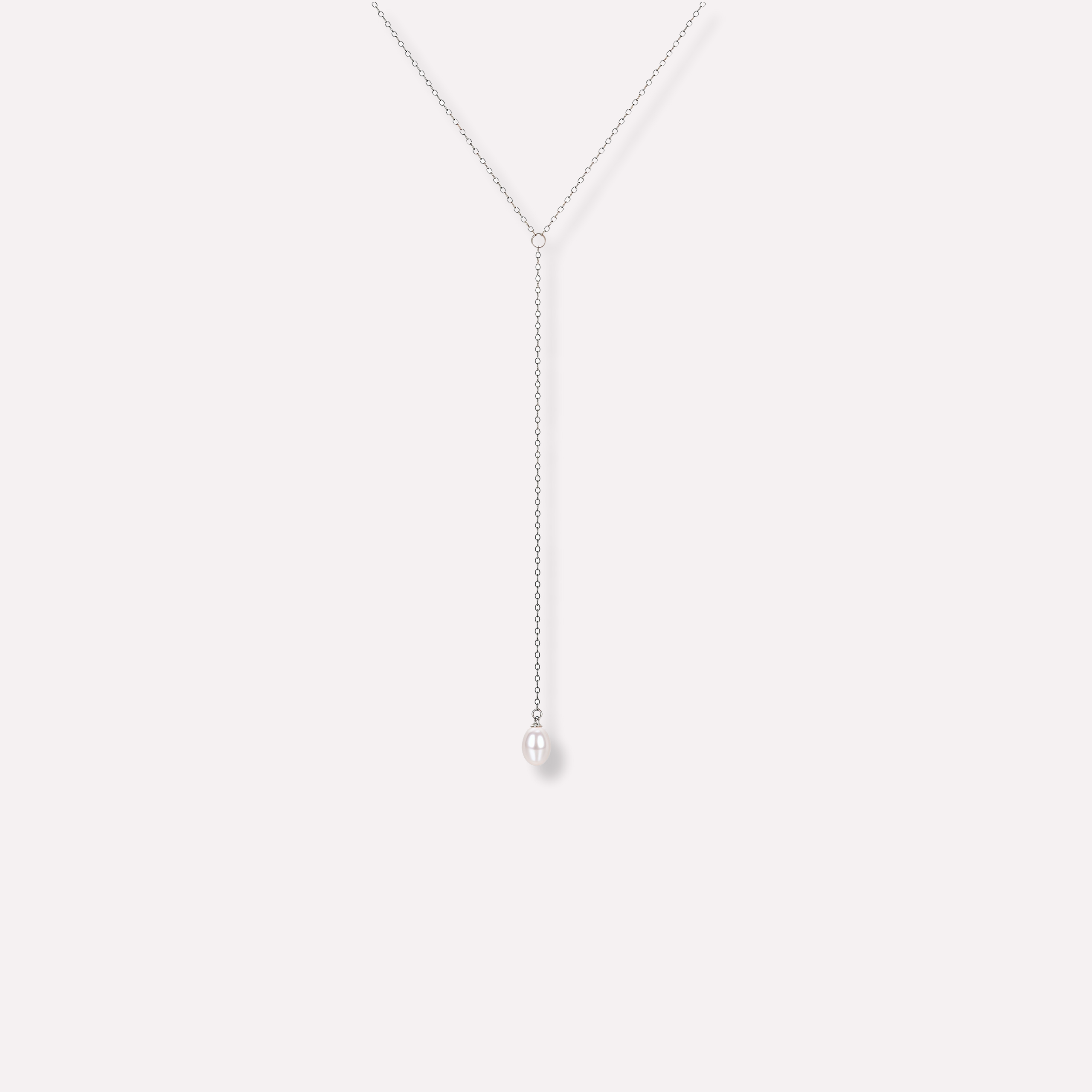 Pearl Lariat Necklace