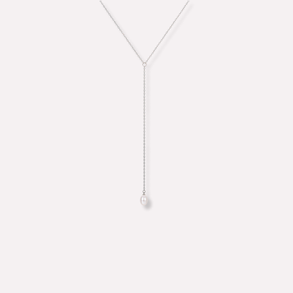 Pearl Lariat Necklace