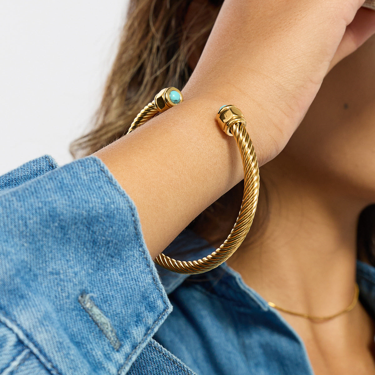 Twist Open Cuff Bracelet