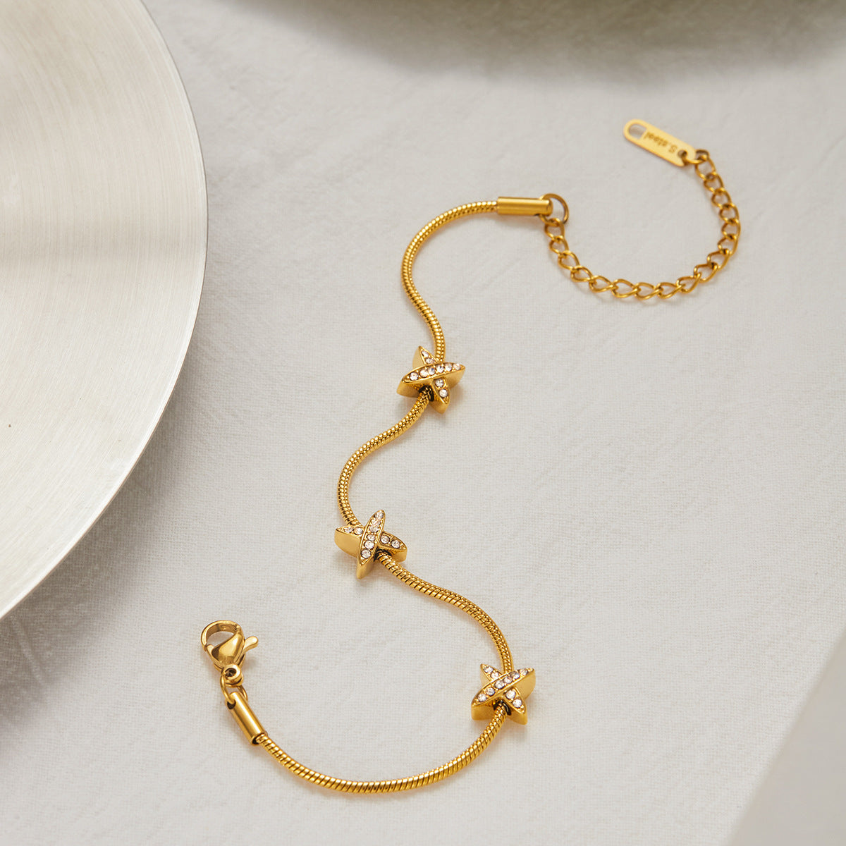 Cross station bracelet