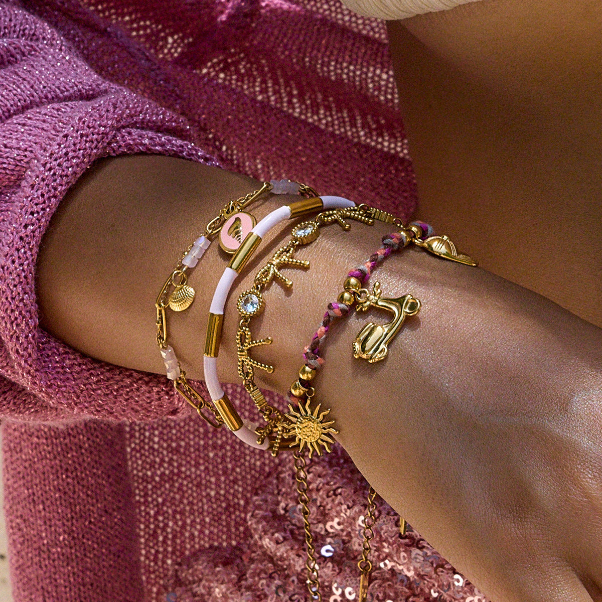 Bow Gemstone bracelet