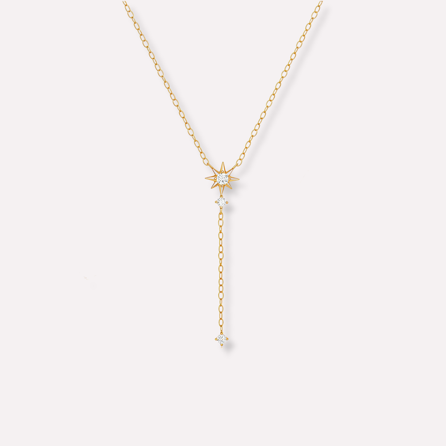 Sparkling Star Lariat Necklace