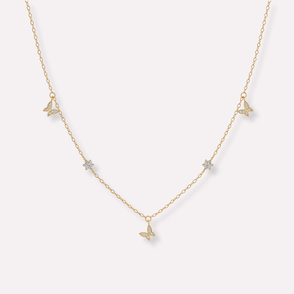 Pavé Butterfly Necklace