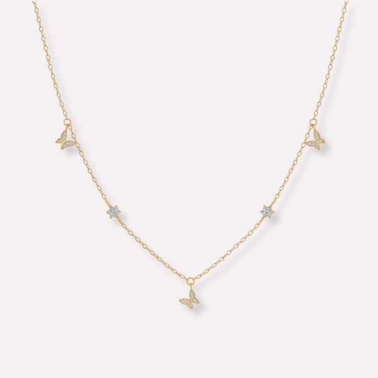 Pavé Butterfly Necklace