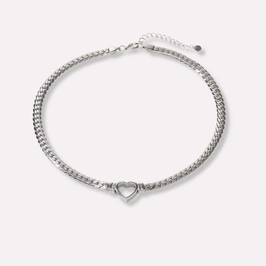 Heart Link Chain Necklace