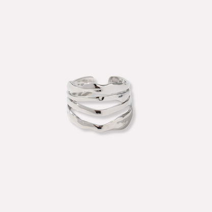Fluid Texture Open Ring