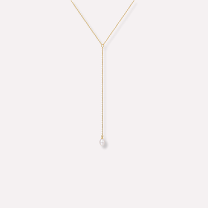 Pearl Lariat Necklace
