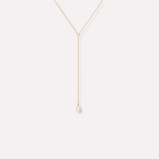 Pearl Lariat Necklace
