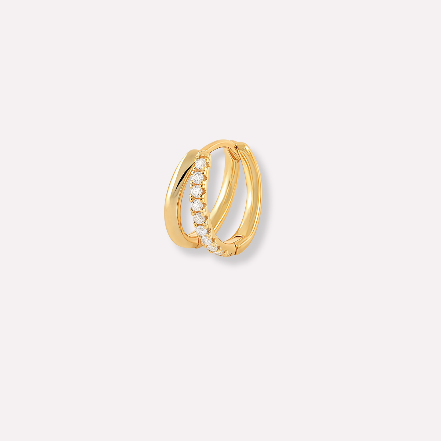 Double Huggie Hoop(Single)