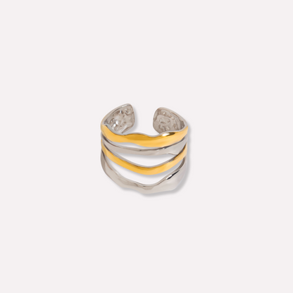 Fluid Texture Open Ring