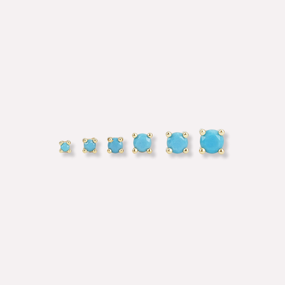 Solitaire Stud Earrings Bundle(6 in total)