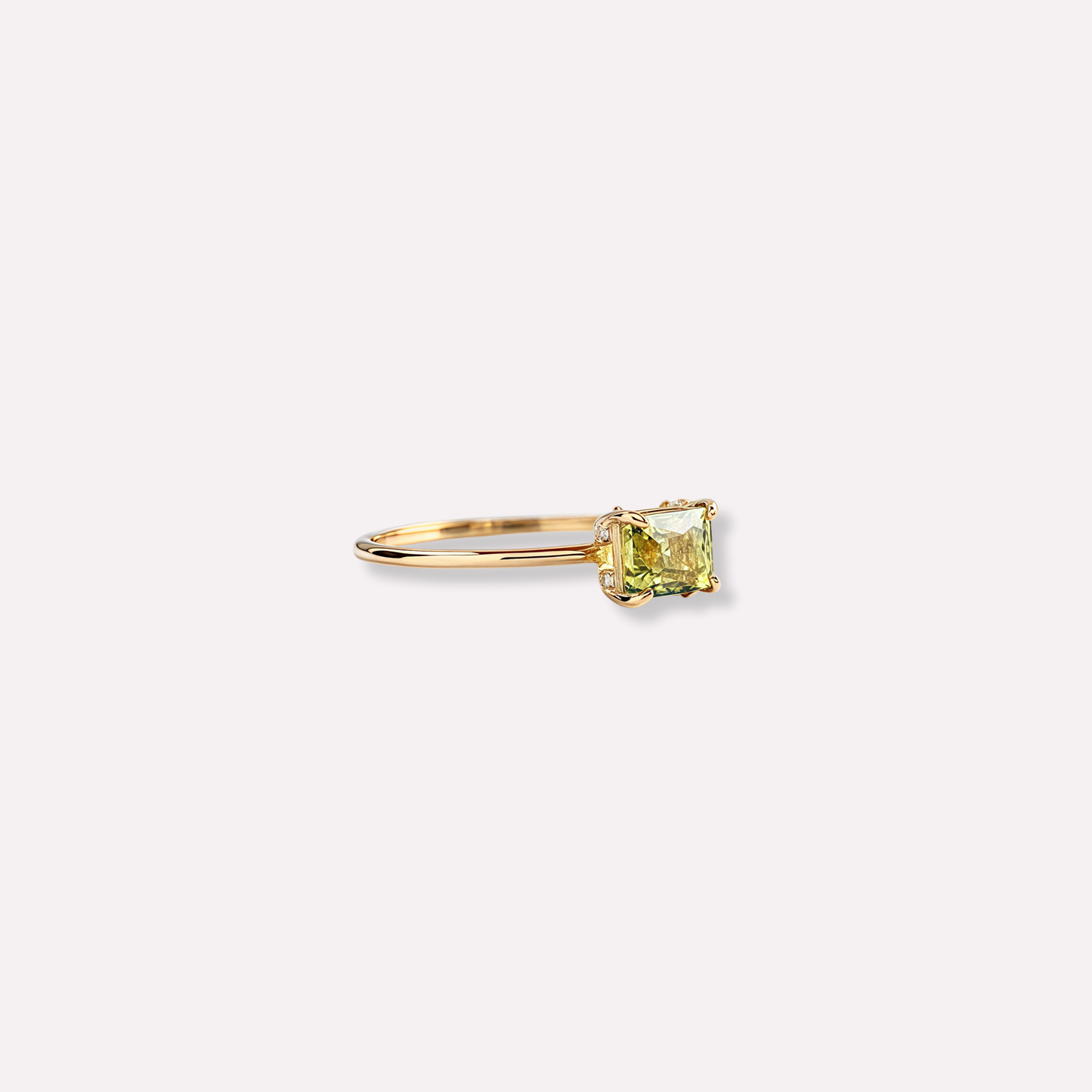 Baguette Peridot Ring
