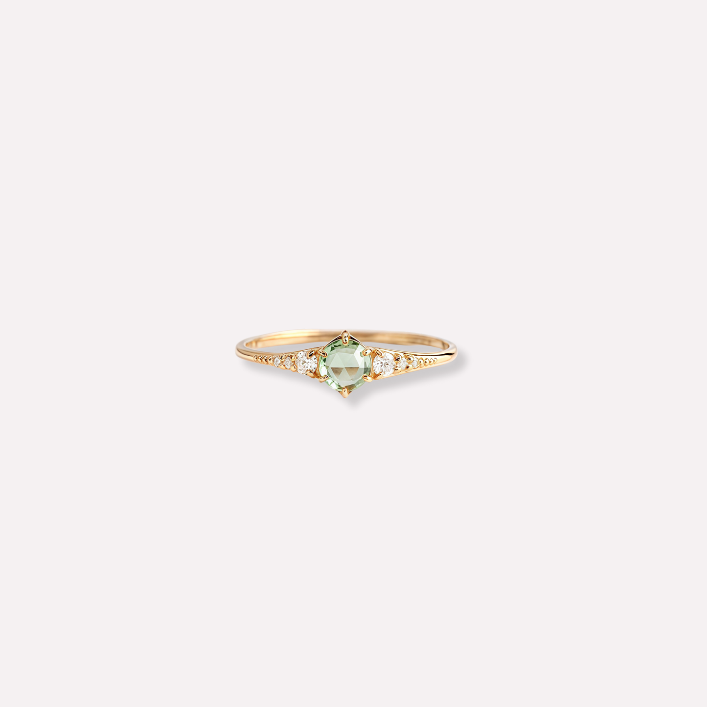 Round Peridot Ring
